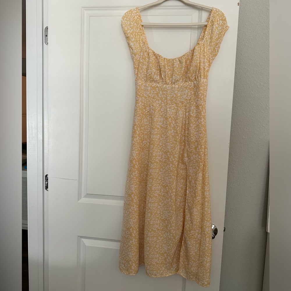 Abercrombie & Fitch Cap-Sleeve Midi Dress